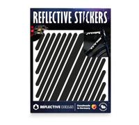 Reflective Berlin Unisexe - Autocollants réfléchissants pour Adultes - Noir uni - Taille Unique