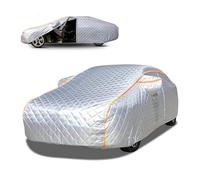 Reflective Car Cover with Cotton Lining Fit for Mercury Cougar 1998-2002 Waterproof Full Car Cover Driver Zipper All-Weather Hail Snow UV Protection
