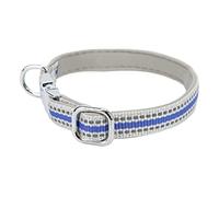 Reflective Dog Collar with Engraving | Adjustable Soft Puppy Collar for Small/Medium/Large Dogs | Zinc Alloy Buckle for Custom Name (L)