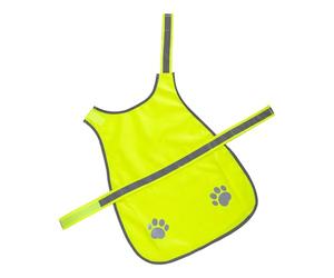 Reflective Dog Vest - High Visibility Gear for Night Walks | Polyester Breathable Coat with Lightweight 60g Design, Camping Hiking Running Hunting Protection, Rain Shower, Sun, Safety Accessory