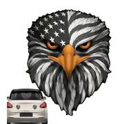 Reflective Eagle Sticker, Waterproof Car Decal, Adhesive Animal Graphic Design, Bold Eye Emblem Sticker, for Doors Laptops Walls Toolboxes Lockers Trucks Refrigerator Decoration Use