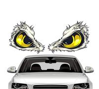 Reflective Eyes Decal for car- 3D Night Safety Driving Reflective Cute Caution Decal,Waterproof carDecals, Long Lasting carAccessories for Wall, Automotive, Home