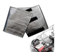Reflective Heat Guard, Universal Car Insulation Pad, Strong Adhesive with Shield, High Temperature Resistant Heat Protection Liner, Engine Cover with Design, Vehicle Accessory for Motor Use