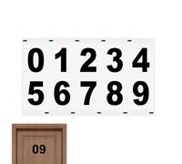 Reflective Mailbox Numbers, Mailbox Number Sitckers, Waterproof Adhesive Reflective Numbers, Reflective Mailbox Numbers Sticker for Mailbox, Door, Garbage Bins, Address Number (White, Black)