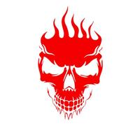 Reflective Skull Sticker - Waterproof PVC Graphic Decal, Precision Cutting Stripe Ornament, Strong Adhesive Exterior Decoration, Fade Resistant Finish | Auto Motorbike Styling for Pers