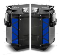 Reflective Stickers Compatible With Givi Trekker Outback 48 37 L Motorrad Side Cases (Blue)