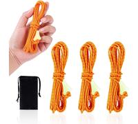 Reflective Tent Bungees-Uhmwpe 2mm 13ft Reflective Guide Rope With Luminous Tensioner For Camping Hiking Awning,Tents (Orange)