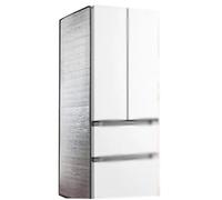 Reflète Aluminium Feuille Refrigérateur Couverture 170x100cm Insulé Sunsade Protecteur pour Congélateur Bloc de Chaleur UV Bouclier Rideaux latéraux Facile à Installer Energy Saving Appliance Soin