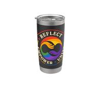 Refléter, renforcer, unir, diversité, unité, égalité Gobelet isotherme en acier inoxydable double paroi