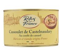REFLETS DE FRANCE - Cassoulet Gourmand au Confit de Canard, Saveurs Authentiques et Riche en Goût (Boîte 1,580 kg) - Le Lot De 2