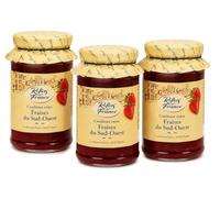 REFLETS DE FRANCE Confiture Extra de Fraises du Sud-Ouest 315 g - Lot de 3 - Préparée avec 55 g de Fruits pour 100 g - Confiture de Fraises - 945 g au Total