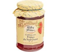 REFLETS DE FRANCE - Confiture Fraise Extra du Sud-Ouest - Préparée avec 55g de Fruits pour 100g - le pot de 315g - Le Lot De 5