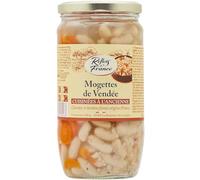 REFLETS DE FRANCE - Mogette de Vendée Authentique, Texture Fondante et Saveurs Traditionnelles (Bocal 830g) - Le Lot De 3