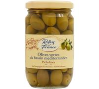 REFLETS DE FRANCE - Olives Vertes Picholines du Bassin Méditerranéen · Accompagnement Tapenade et Apéro Provençal - le bocal de 170g net égoutté - 300g - Le Lot De 4