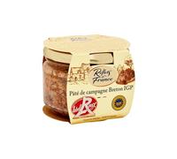 REFLETS DE FRANCE Pâté de Campagne Breton Label Rouge IGP en bocal de verre 180 g authentique terroir breton - Lot de 4