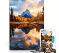 Reflets de Montagne en Automne Puzzle Adulte 1000 pièces Jeu d'exercice Mental apaisant Design et Assemblage Cadeau Exceptionnel (38x52cm)