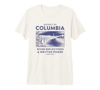 Reflets du fleuve et Puissance écrite de Washington D.C. T-Shirt Haut de Gamme