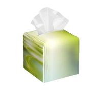 Reflets d'une Feuille Verte dans l'eau de la rivière,Porte-boîte à mouchoirs, Couvercle de boîte à mouchoirs, Distributeur de mouchoirs