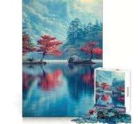 Reflets sereins du lac Puzzle 1000 pièces pour Adultes Renforce la mémoire Moments Chaleureux Bords Nets Cadeau Exquis (38x26cm)