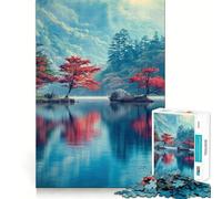 Reflets sereins du lac Puzzle 1000 pièces pour Adultes Renforce la mémoire Moments Chaleureux Bords Nets Cadeau Exquis (38x26cm)