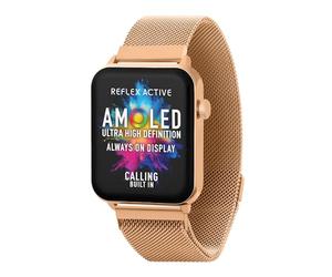 Reflex Active Amoled Series 30 Montre intelligente avec bracelet en maille en acier inoxydable 4,5 cm