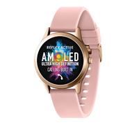 Reflex Active Amoled Series 31 Montre d'appel intelligente pour femme avec Bluetooth, 3,1 cm, suivi de fitness, oxygène dans le sang, surveillance de la fréquence cardiaque et bracelet en silicone
