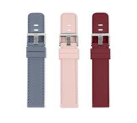 Reflex Active Bracelet de montre connectée interchangeable rouge, rose et bleu 20 mm, taille unique, Acier inoxydable