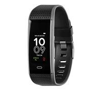 Reflex Active Séries 35 Bracelet Connecté Fitness Tracker d'activité avec fréquence cardiaque, moniteur de sommeil, compteur de pas, en silicone noir IP67 pour iOS Android