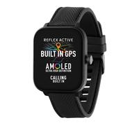 Reflex Active Series 44 Black Silicone AMOLED GPS Sports Smart Calling Watch