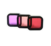 REFLEX CAMERA Filtres d'objectif étanches pour GoPro Hero 7/6/5 Noir - Haute définition rouge, rose, violet - Kit pour correction de couleur sous-marine - Design durable et facile à changer pour la