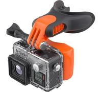 REFLEX CAMERA Support de caméra d'action compatible avec Gopro Hero 13-8/Akaso/DJI Osmo/Insta360/Wolfgang - Support mains libres POV avec vis sécurisée, léger pour le surf, le vélo, le snowboard et