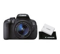 Reflex Canon EOS 700D + Objectif Canon 18-55 + Deuxième Batterie + Tissu de nettoyage optique Noir G