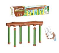 Reflex Catch Game - Remote-Controlled Drop Stick Challenge for Eye-Hand Coordination, Reaction Training & Focus Improvement, USB Powered Fast-Response Game for Family, Adults & Group Play(6-C)