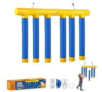 Reflex Challenge Game, Reflex Game Falling Sticks, Reaction Time Training, Hand Eye Coordination Training Toy, Hand Speed Challenge Game Falling Sticks, 3 Adjustable Speed (Blue)