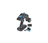 Carson 500500056 FS 3K ReflexWheel Pro3 LCD 2.4G étanche - Accessoires de véhicule, Compatible pour Kits RC, modélisme, y Compris récepteur, télécommande RC, 2 télécommandes 4 GHz, Noir