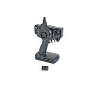Carson 500500048 FS Reflex X1 Véhicule 2 canaux 2,4 G Compatible Tamiya Kit Modélisme Accessoires Récepteur Radio RC Télécommande 2 4 GHz, Noir