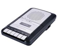 Reflexion CCR8014 Enregistreur Cassette Portable, avec Enregistrement One Touch, AUX-in, Prise Casque, Prise Microphone, 23,5 x 14 x 5 cm, Noir
