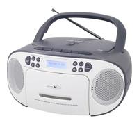 Reflexion CD Radio Boombox (DAB+ DAB, VHF), Radio, Blanc, Gris
