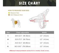 Réflexion Extérieure No Pull Réglable Nylon Dog Walking Training Formation for Medium and Big Dogs Pitbull Allemand Shepherd,Kaki,L
