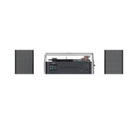 Reflexion HIF2082DAB Platine Disque rétro avec Haut-Parleur et Bluetooth | Système de Musique avec Dab+, CD, FM, Enregistrement MP3 USB, écran Couleur, réveil et minuterie de Mise en Veille - Kit