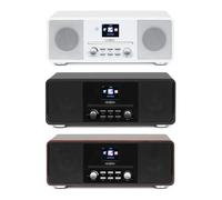 Reflexion HRA19INT/BK Radio de table Internet DAB+ FM AUX Bluetooth CD