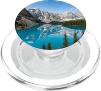 Réflexion Paysage panoramique du lac des Montagnes Banff PopSockets PopGrip pour MagSafe