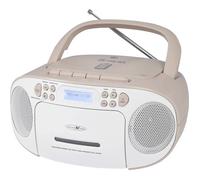 Reflexion Radio-lecteur CD DAB+, DAB, FM AUX, CD, Cassette, USB blanc, rose