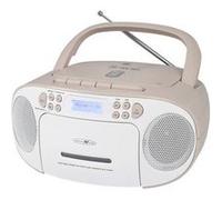 Reflexion Radio-lecteur CD DAB+, DAB, FM AUX, CD, Cassette, USB blanc, rose