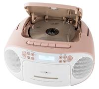 Reflexion Radio-lecteur CD – DAB+, DAB, FM, AUX, CD, Cassette, USB – Blanc/Rose