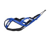 Réflexion Réfléchie Extérieure Soft Comfort Dog Ski Sled Harness Chog Weight Traction Harness pour Gros Chiens Husky Alaska Labrador,Bleu,XL