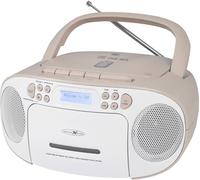 Reflexion Tragbarer Radiorecorder Radio-lecteur CD DAB+, DAB, FM AUX, CD, Cassette, USB blanc, rose
