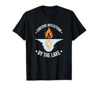 Réflexions au Bord du feu au Bord du lac T-Shirt Graphique avec Valeur
