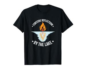 Réflexions au Bord du feu au Bord du lac T-Shirt Graphique avec Valeur