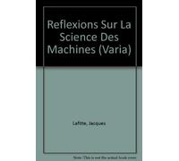 Réflexions sur la science des machines